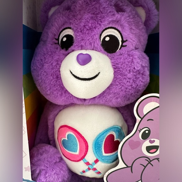 Care 💜Bears Share Bear NEW IN BOX 12x8 - Picture 2 of 3